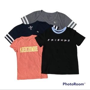 Abercrombie & Fitch 4 shirts bundle mixed sizes t-shirts